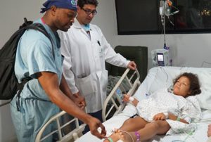 Image of a child in Colombia with Scoliosis