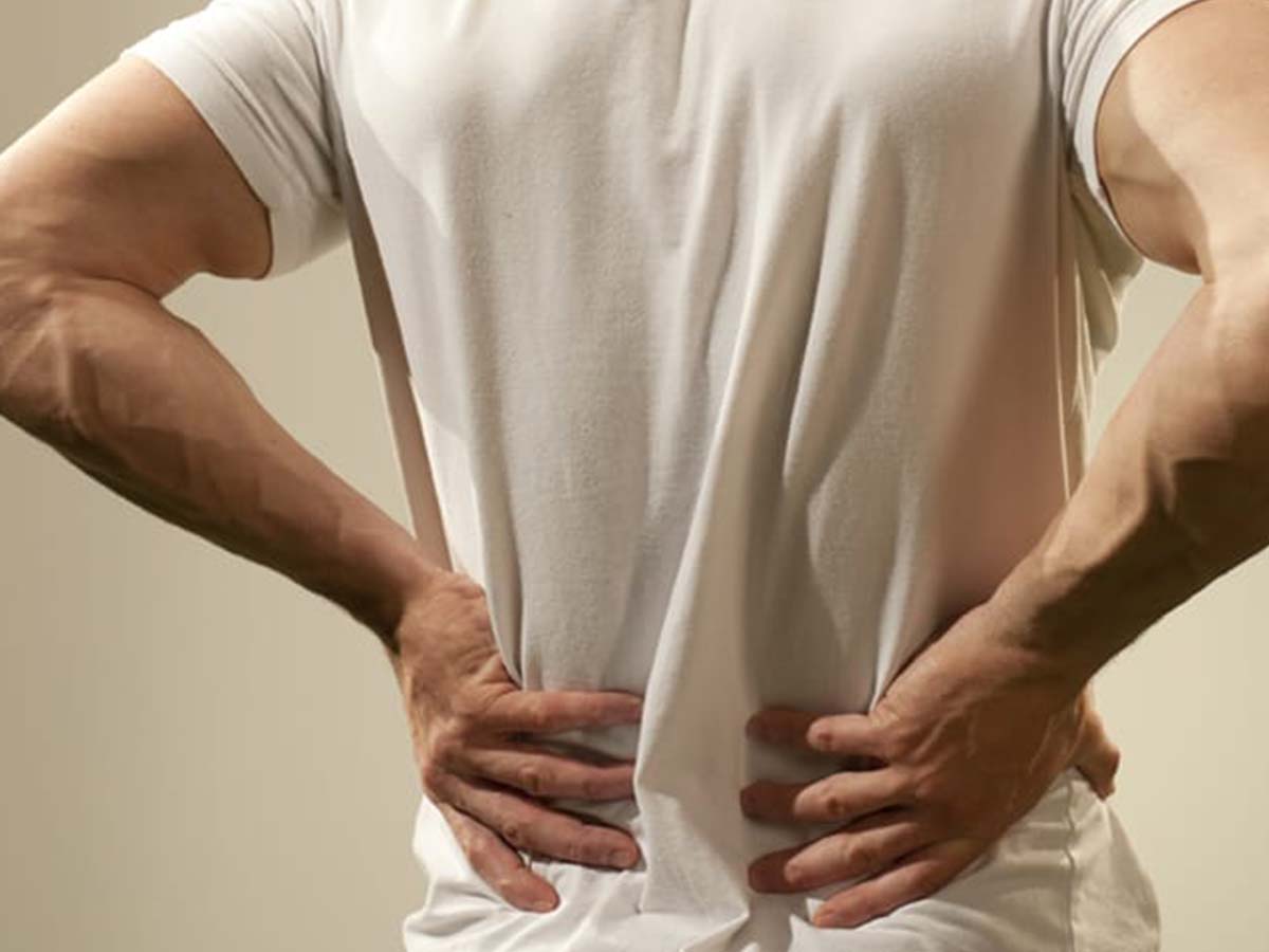 Image of a man with back pain